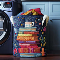 Dreamy Pages Quilted Laundry Basket