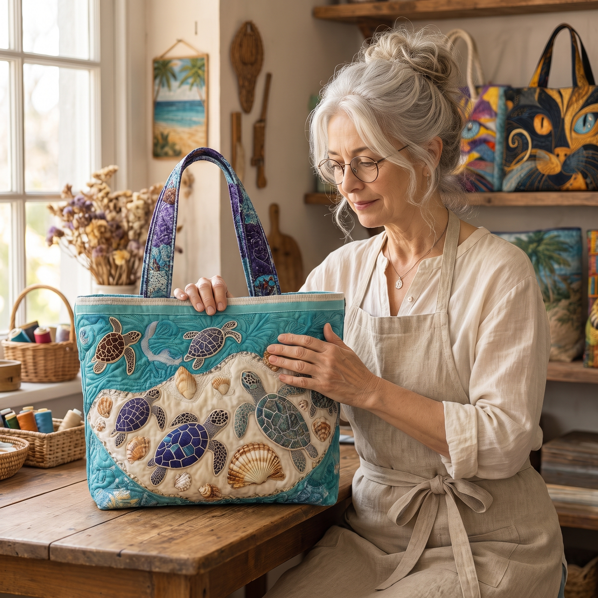 Artisanal Bag - Turtle Love — handcrafted