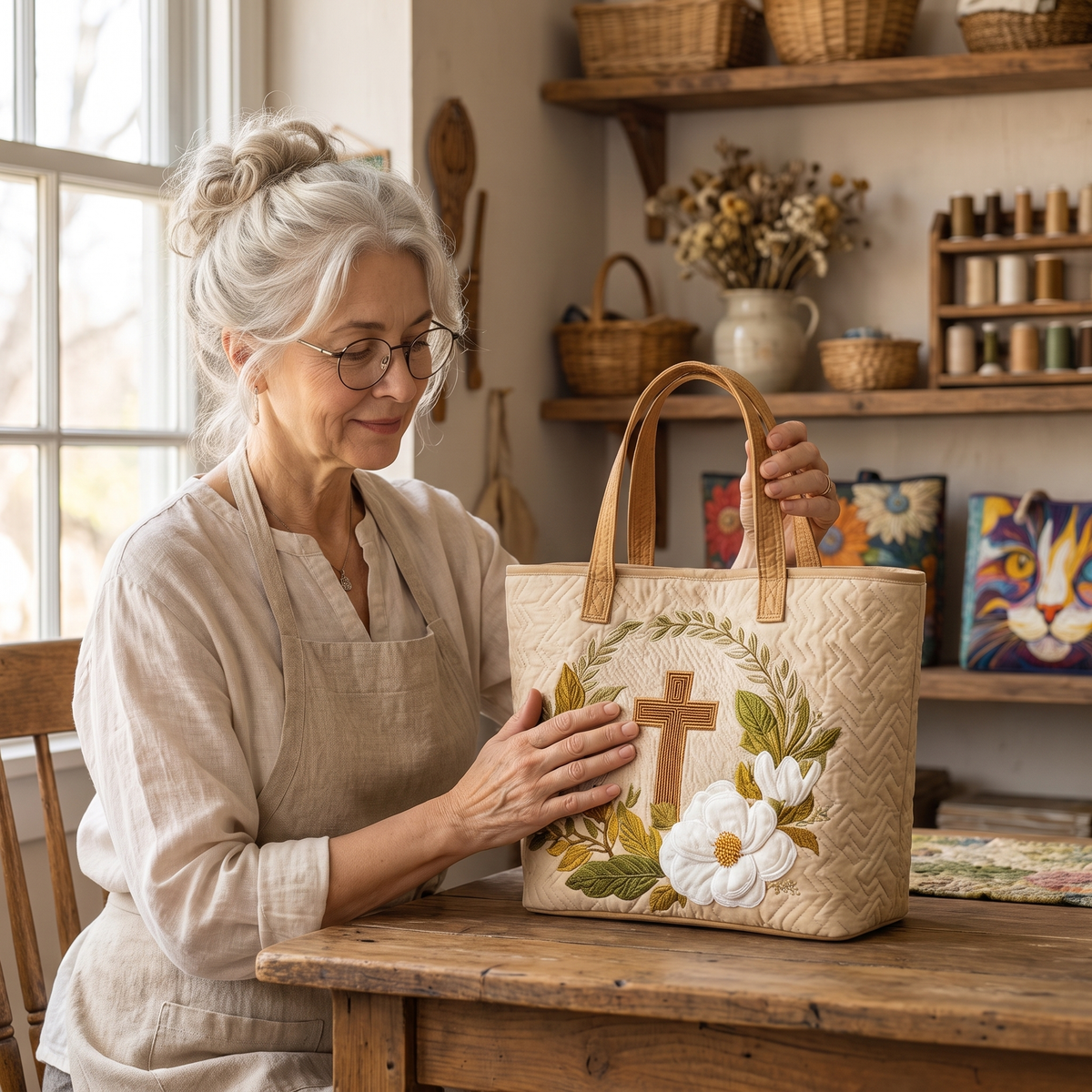 Artisanal Bag - Sacred Cross — handcrafted