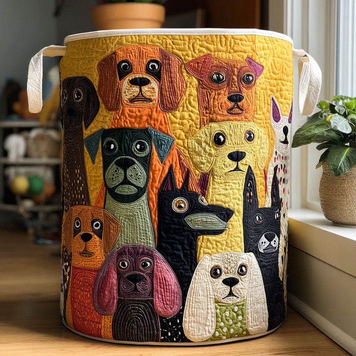 Dog Magic quilted laundry basket