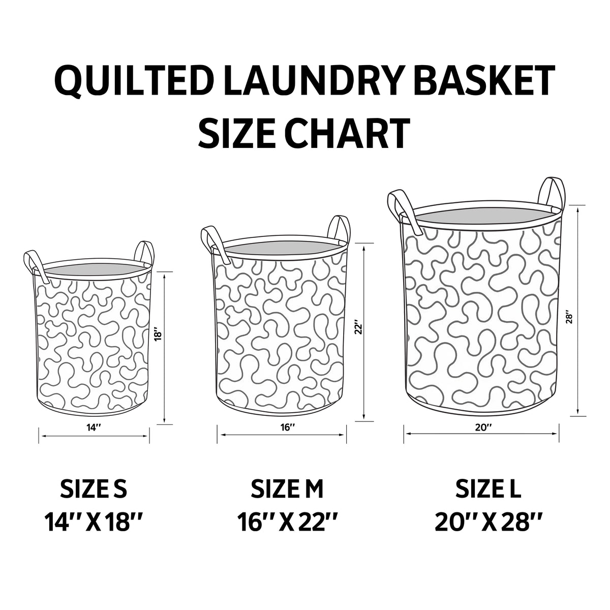 Forest quilted laundry basket