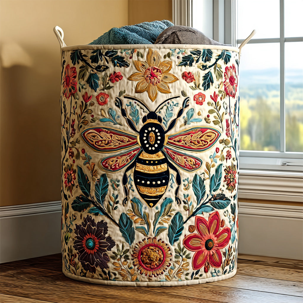 Prairie Spirit quilted laundry basket