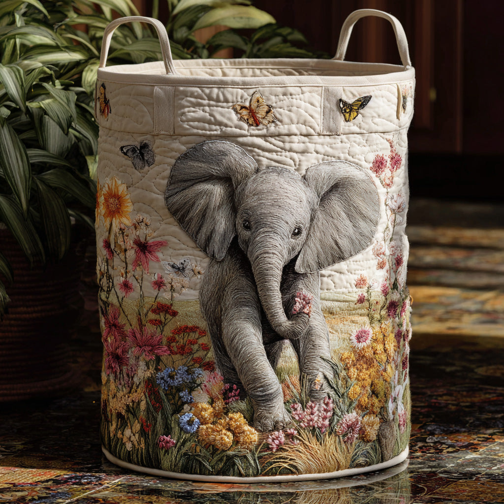 Safari Dream quilted laundry basket